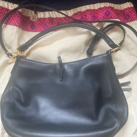 Tory Burch Mini Miller Leather Hobo Bag - Picture 10 of 11